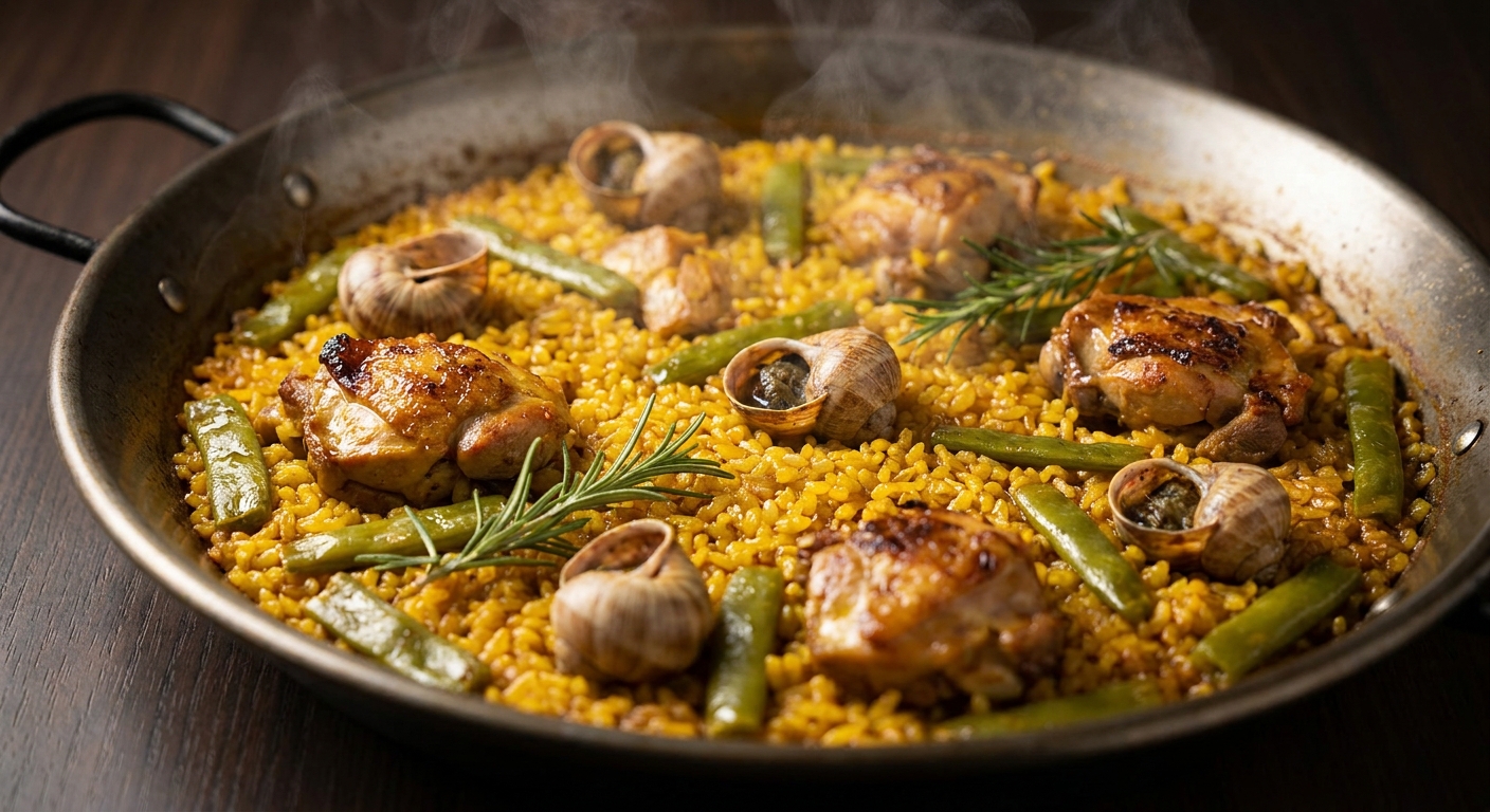 paella valenciana receta
